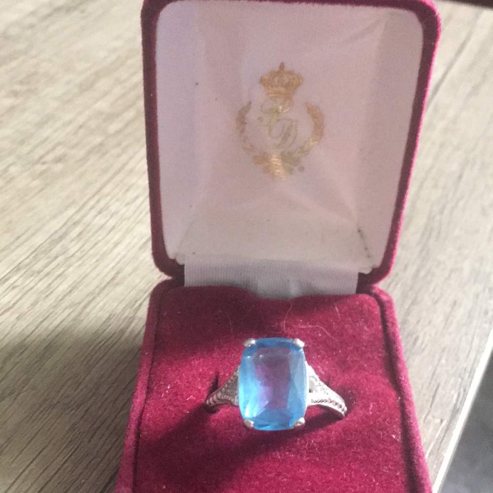 PREMIER DESIGNS Seascape Brilliant Blue Silver Ring Woman’s Jewelry